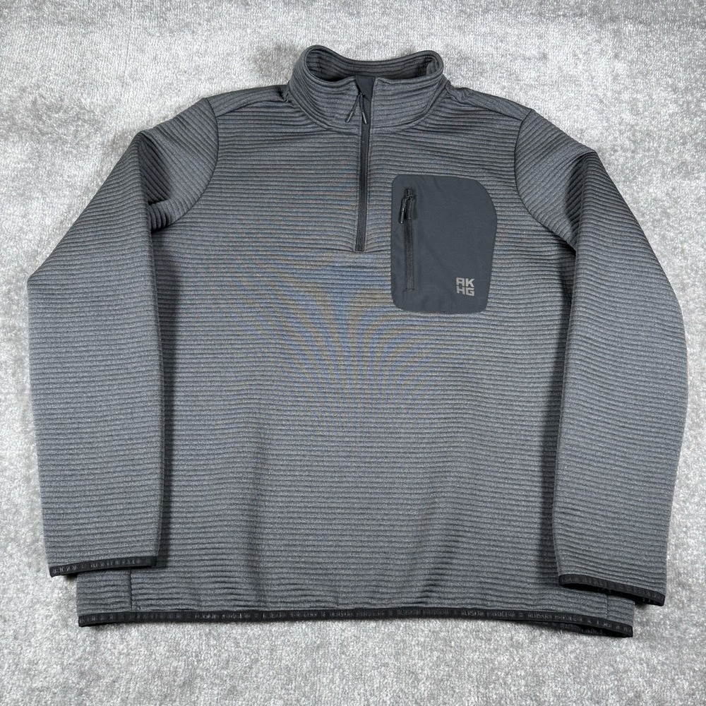 Alaskan Hardgear Pullover Men's XL Gray‎ Blackburn 1/4 Zip Long Sleeve Ribbed